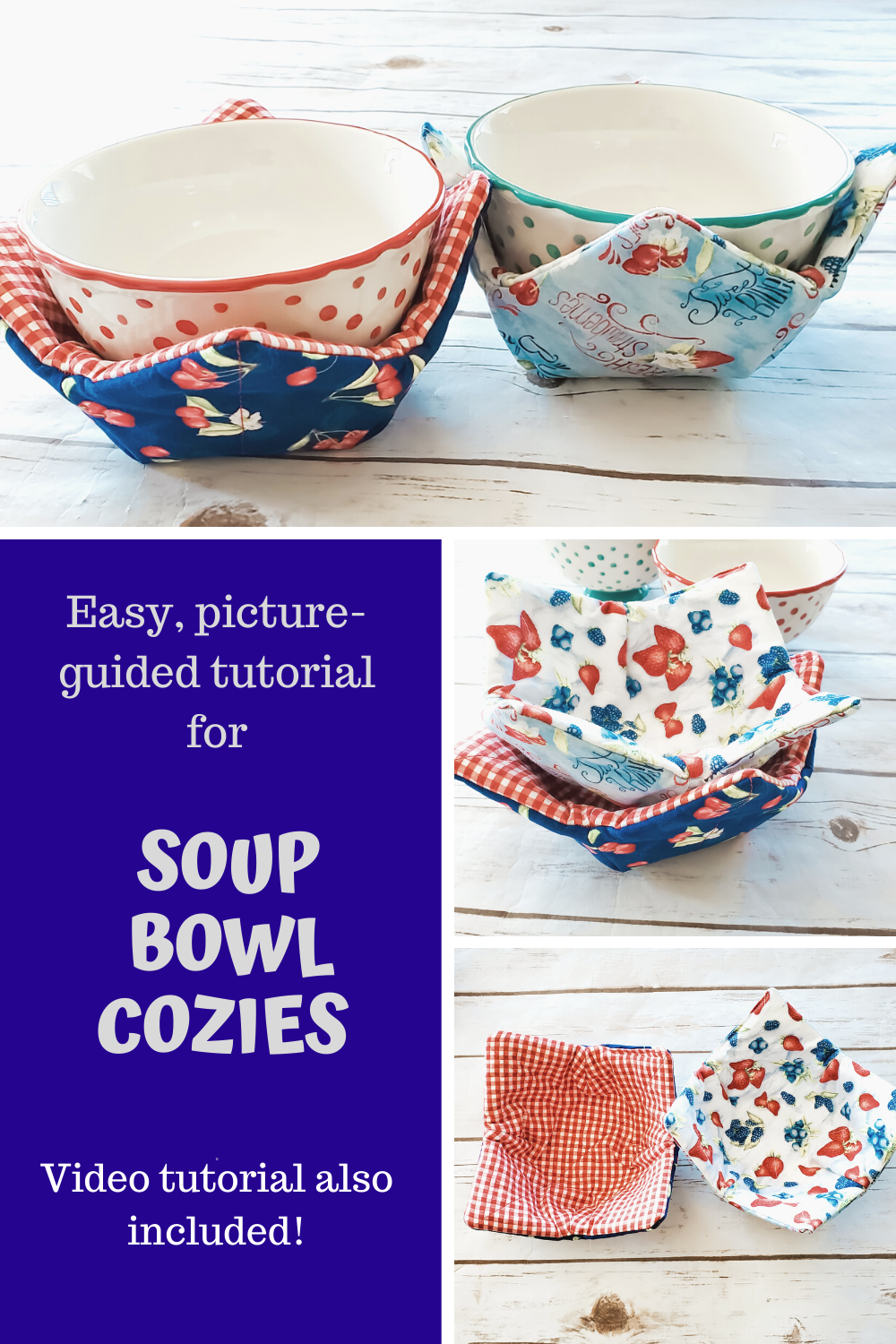 Bowl Cozy Sewing Pattern  Sewing projects for beginners, Small